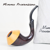 意大利米莫Mimmo石楠木手工制作葫芦烟斗黄杨木盖圈空腔大气室