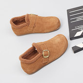 女鞋 2025新款 41一43保暖时尚 脚宽胖大码 棉鞋 冬季 舒适加绒休闲鞋 女