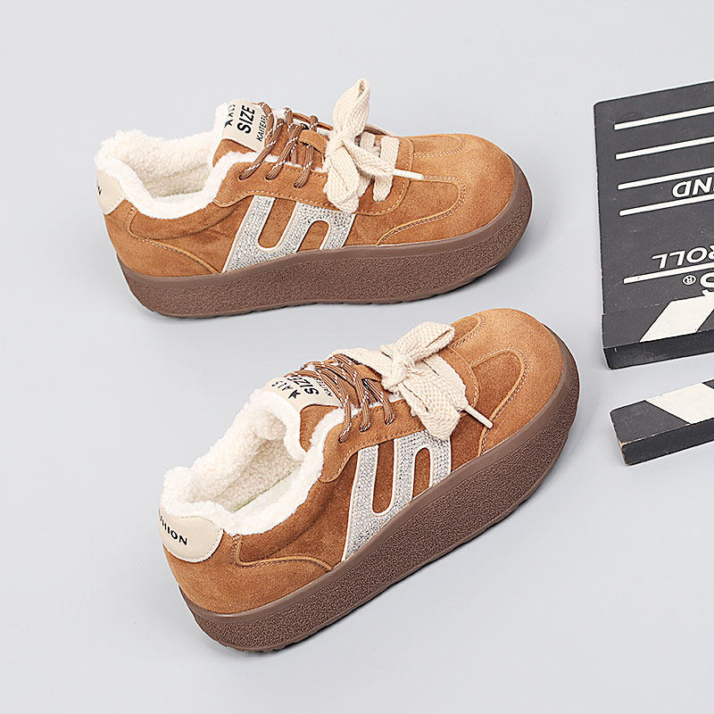 大码女鞋41一43脚宽胖棉鞋2025冬季新款时尚保暖百搭加绒休闲鞋女,女鞋,时尚休闲鞋,淘宝优惠券,粉丝福利购,淘宝优惠卷