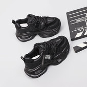 宽胖脚时尚 休闲老爹鞋 单鞋 43大码 胖mm鞋 2025秋松糕底新款 女鞋