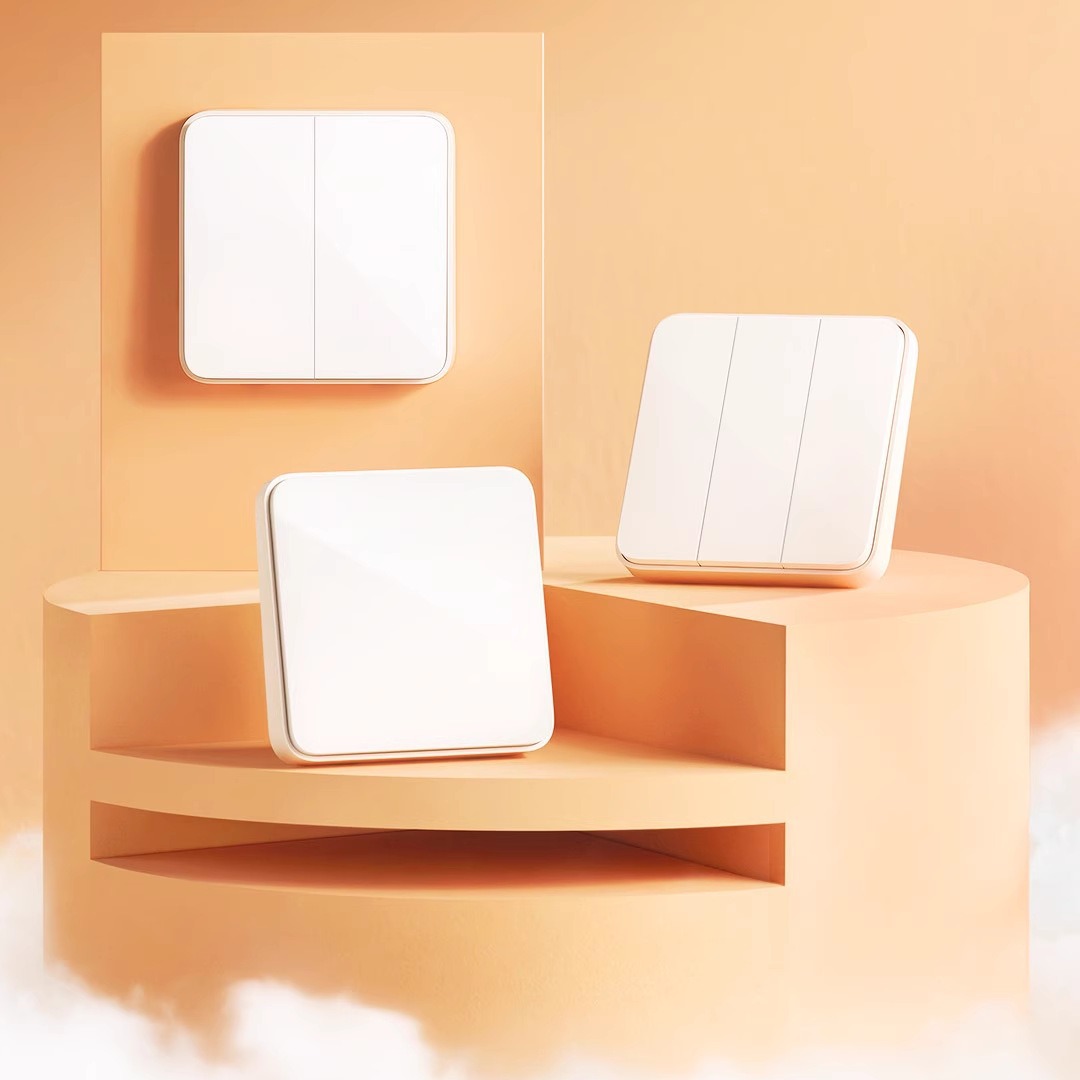 绿米智能零火单火墙壁开关接入米嘉HomeKit智能家居远程控制