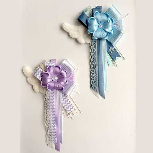 二次元胸花四叶草丝带毕业生日别针手作ins礼物婚庆胸花痛包挂件