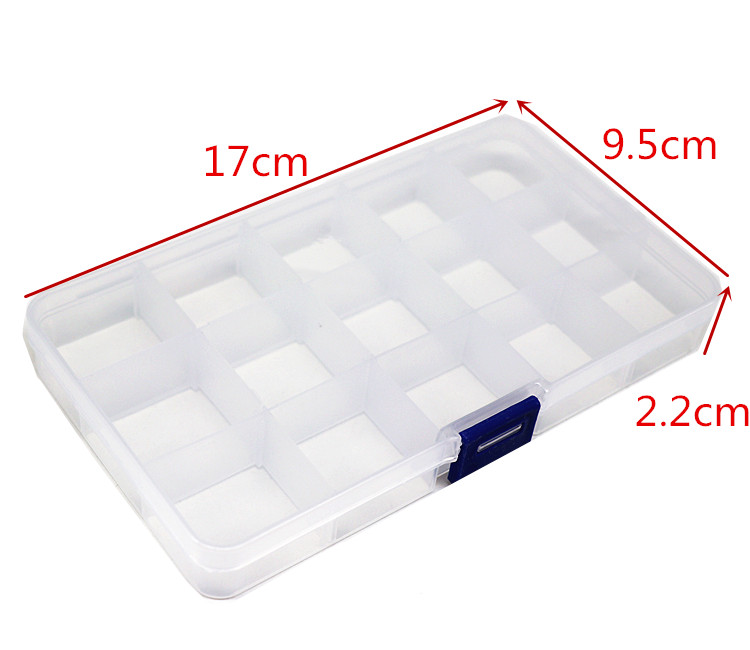 diy半透明塑料可拆分小号首饰盒