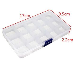 首饰盒饰品收纳盒子分格半透明塑料可拆分耳环DIY配件盒小号盒盒