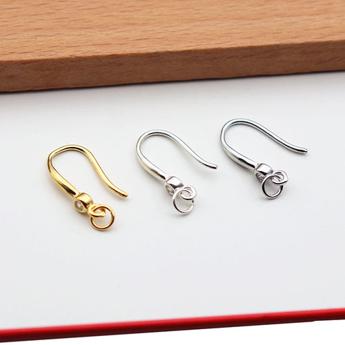 耳钩S925纯银开口圈diy耳环换勾