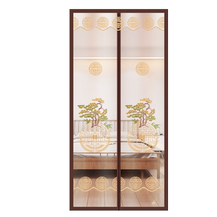 【顺丰】中式高档防蚊门帘夏季家用卧室隔断帘磁吸免打孔防虫纱门