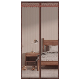 金刚网夏季防蚊门帘磁性自吸家用卧室隔断帘魔术贴磁吸纱门免打孔