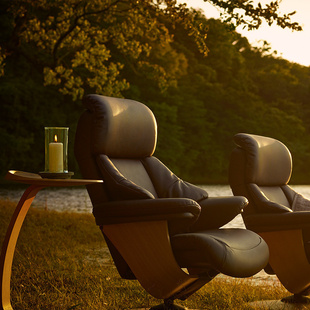 karimoku日本进口the first懒人沙发客厅办公室休闲单人躺椅RU73