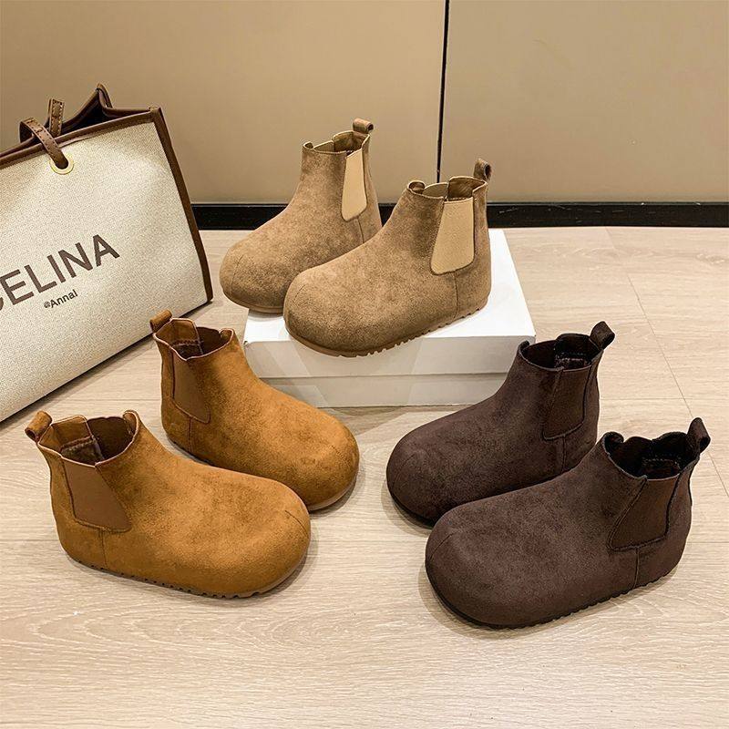 2026秋冬新款磨砂厚底勃肯鞋女小个子内增高丑萌大头复古加绒短靴,女鞋,勃肯鞋/软木鞋,淘宝优惠券,粉丝福利购,淘宝优惠卷