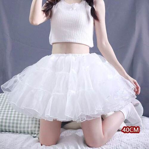 裙撑lolita无骨超暴力洛丽塔软纱撑日常加蓬飞天狗款女仆cos裙撑