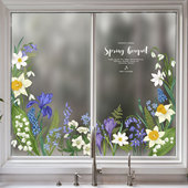 法式 饰贴纸花卉 静电玻璃贴膜阳台移门浴室卫生间防窥不透人磨砂装