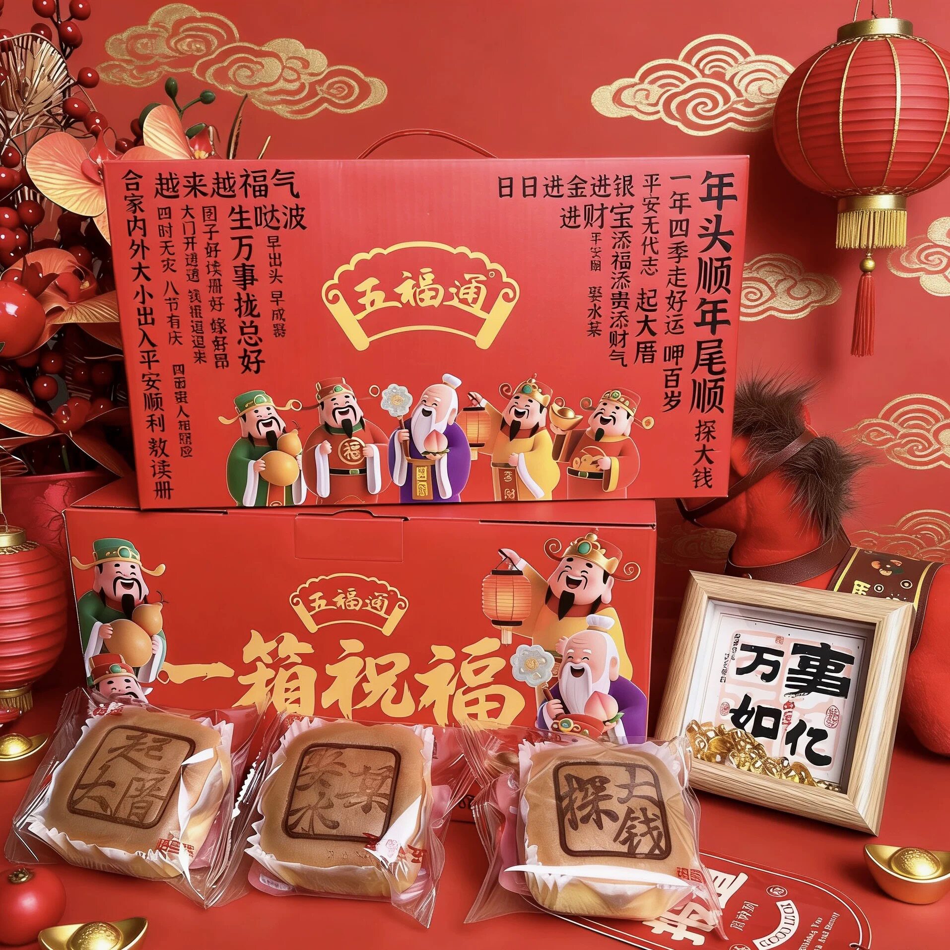 财神鸡蛋糕五福通888g早餐代餐图片