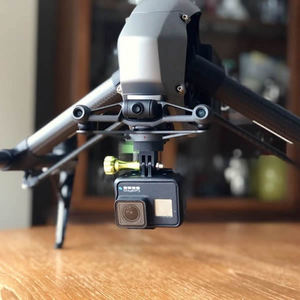 dji大疆inspire2 悟2 m200 m300gopro接口支架相机转接座拓展配件