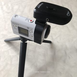 索尼Sony FDR-X3000 AS300 AS50  外置麦克风 补光灯冷靴拓展配件