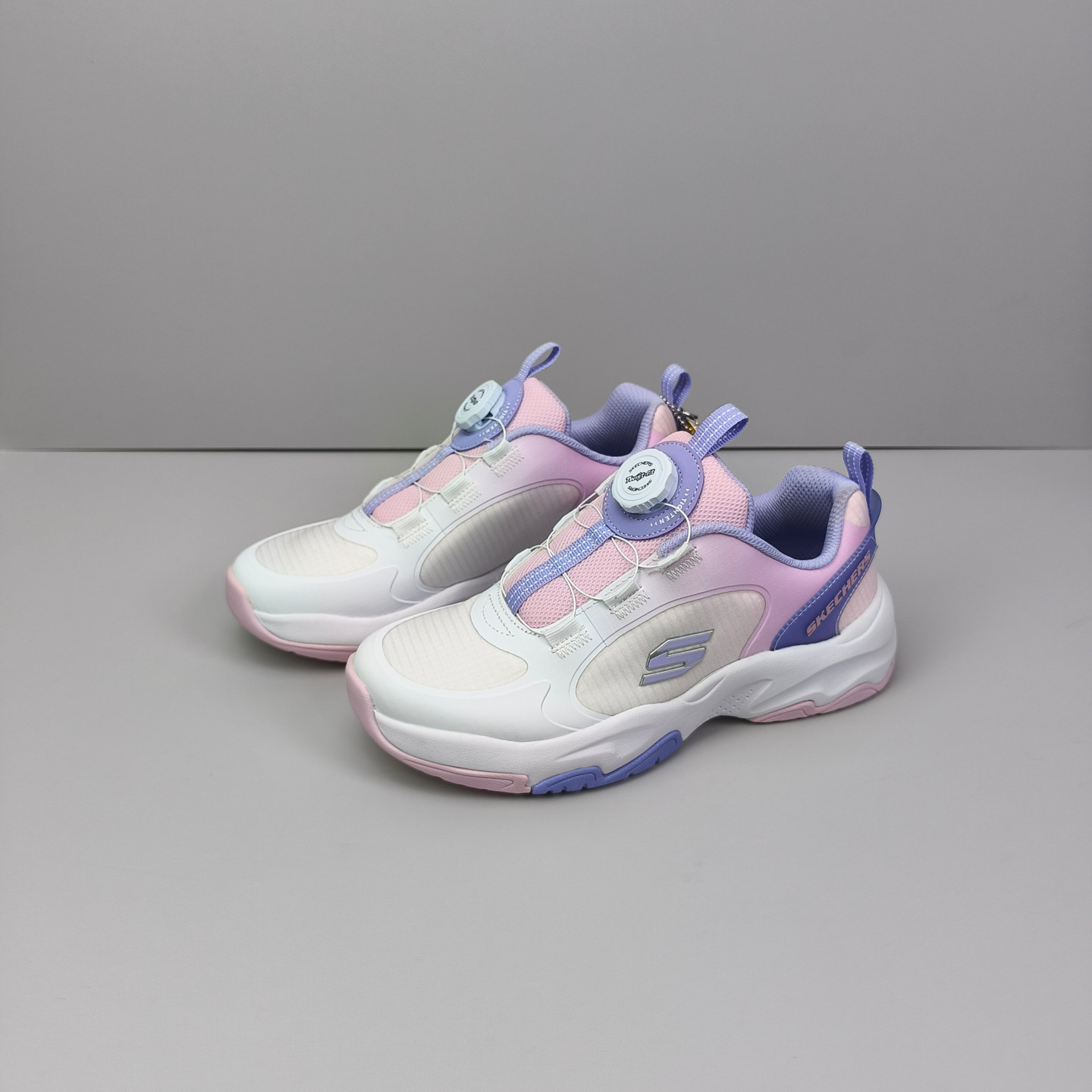 酷动城 Skechers 斯凯奇女童 旋钮综合体训鞋 运动跑步鞋 319037L