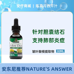 直邮代购 Nature's Answer 皱叶酸模(黄坞根)促进肝功能抵御氧化