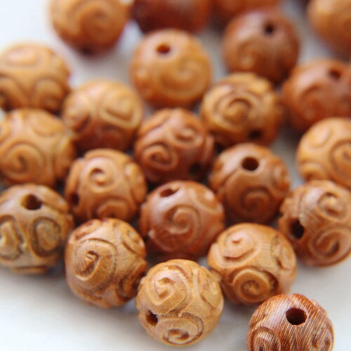 祥云手串配饰桃木雕刻