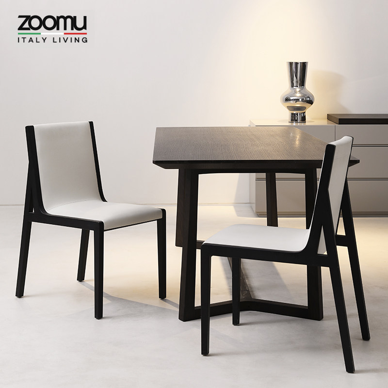 锐驰家具高级感餐厅实木餐椅现代简约家用餐桌靠背餐椅吃饭椅子