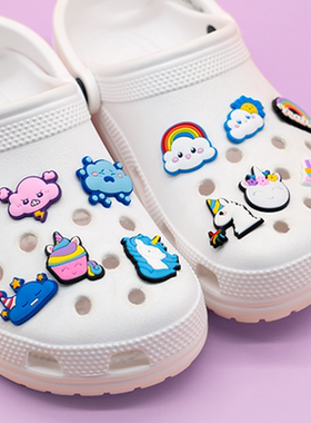 ins风格洞洞鞋鞋花童趣crocs鞋扣可拆卸DIY装饰鞋扣儿童成人通用