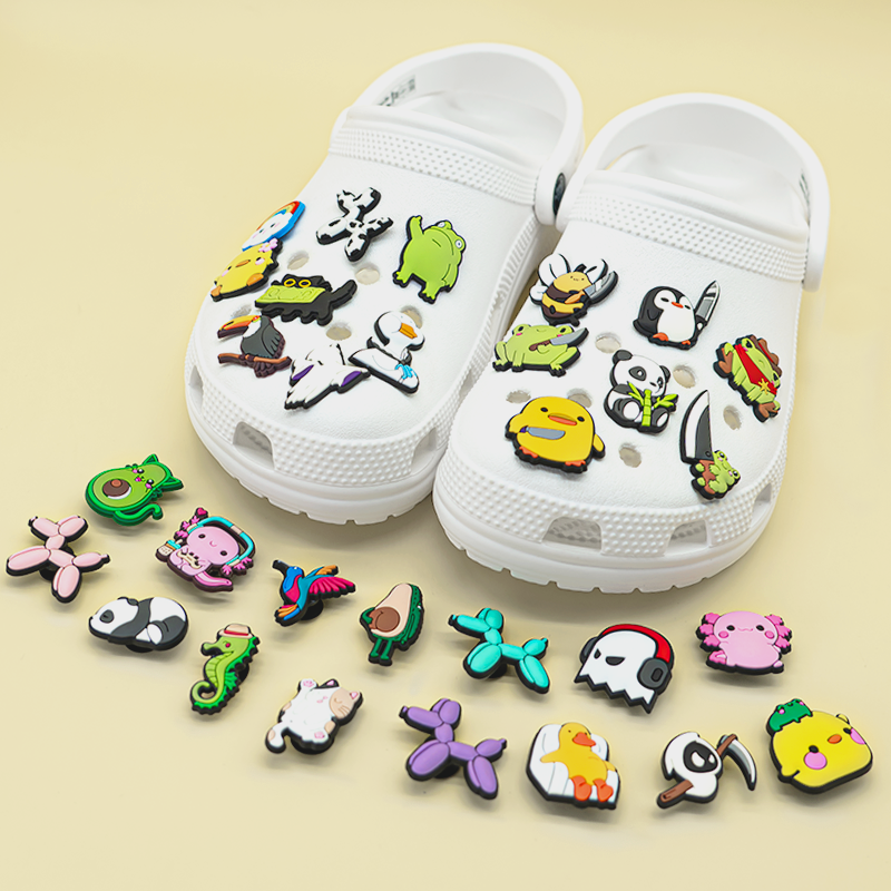 卡通动物crocs鞋扣洞洞鞋花配饰