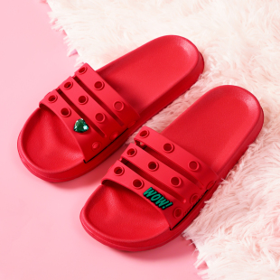 夏季情侣洞洞鞋室内户外多功能沙滩鞋男女款厚底EVA防臭防滑拖鞋