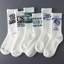 涂鸦男士ins潮百搭高颜值长筒秋季青少年学生运动篮球高筒潮男长