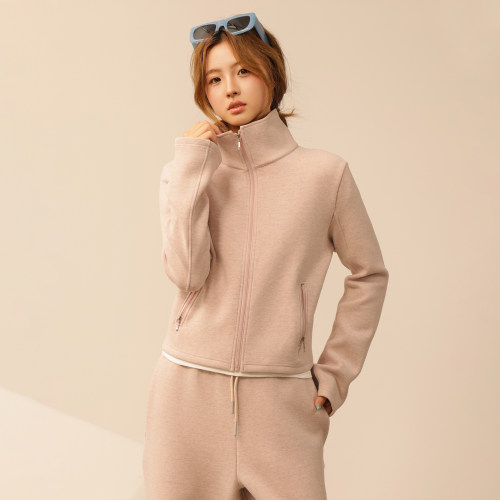 韩系立领显瘦运动长裤两件套女