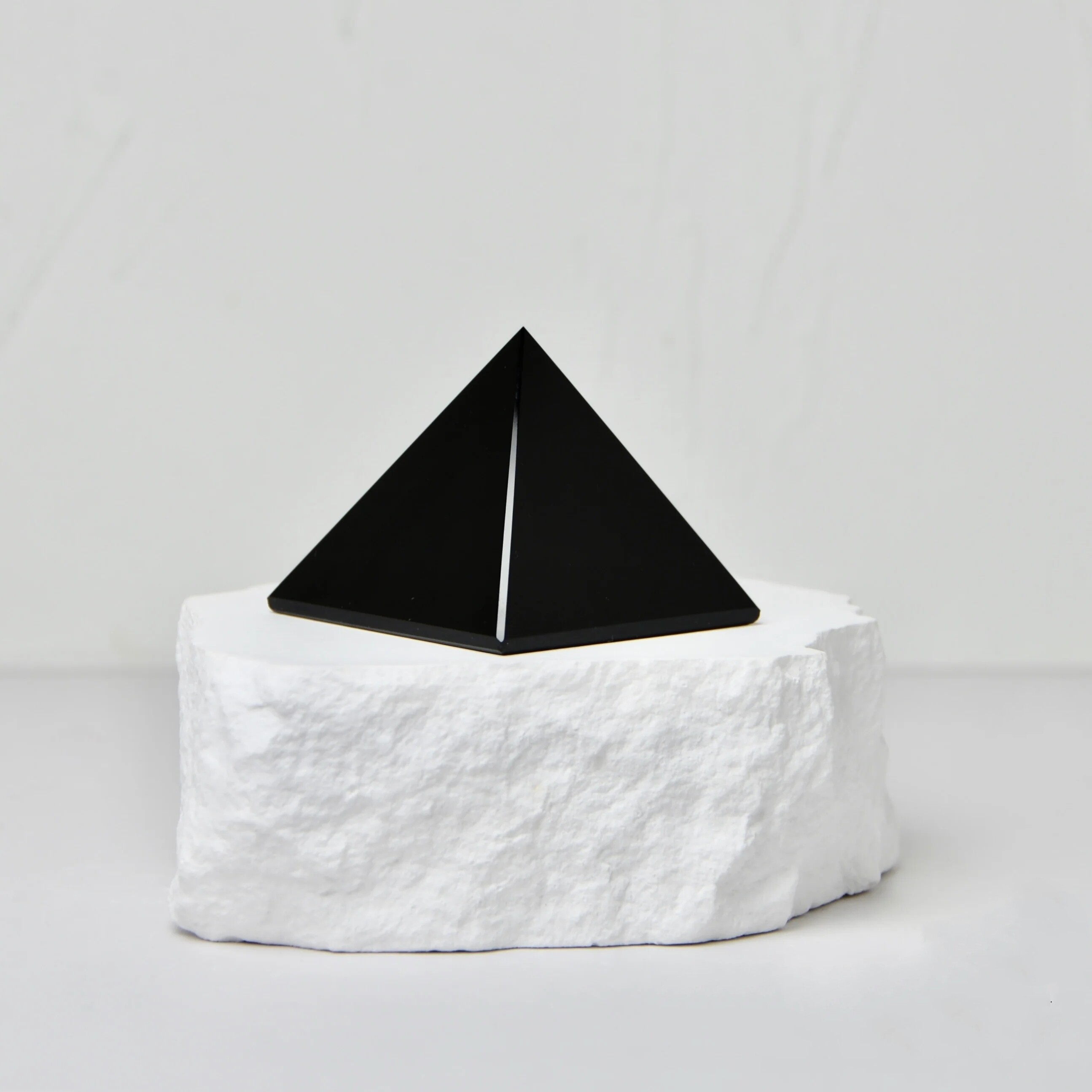 黑曜石金字塔七星阵尖塔家居办公装饰品摆件冥想能量塔水晶风水塔