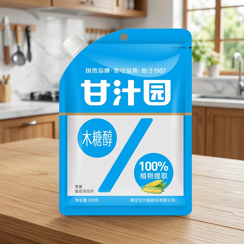 甘汁园木糖醇代糖轻食无蔗糖甜味剂代白砂糖家用烘焙专用320g