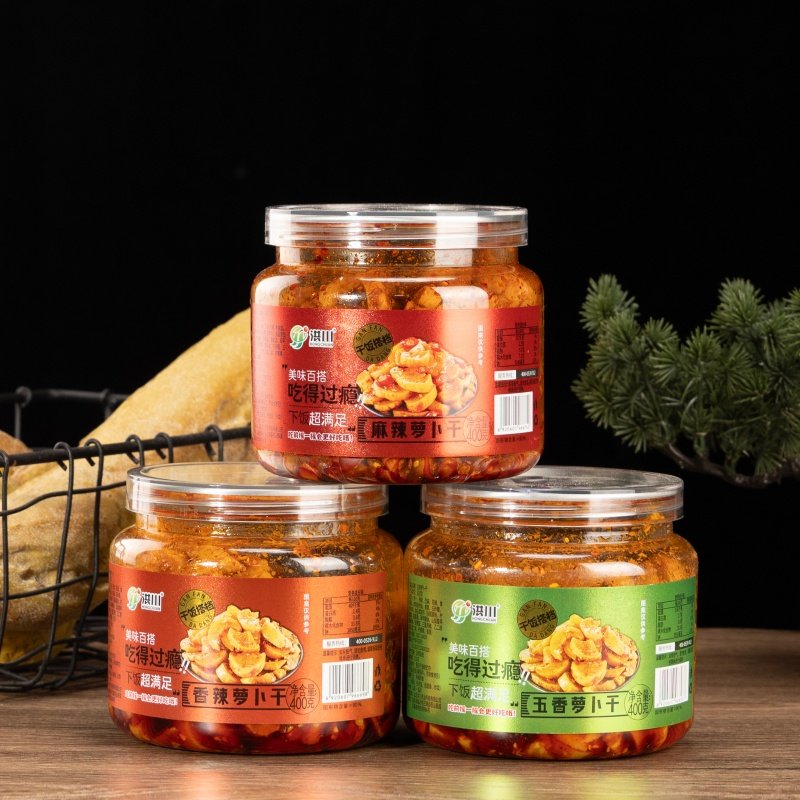 洪川香辣萝卜干麻辣萝卜丁条罐装正宗鲜脆嘎嘣脆开味下饭送粥配菜,水产肉类/新鲜蔬果/熟食,腌制/榨菜/泡菜,淘宝优惠券,粉丝福利购,淘宝优惠卷