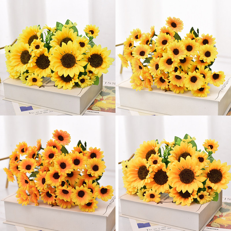 小向日葵仿真花摆件太阳花