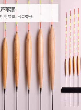 D05手作带壳芦苇漂野钓黑坑到位快综合漂高灵敏鲫鱼鲤鱼钓底渔漂