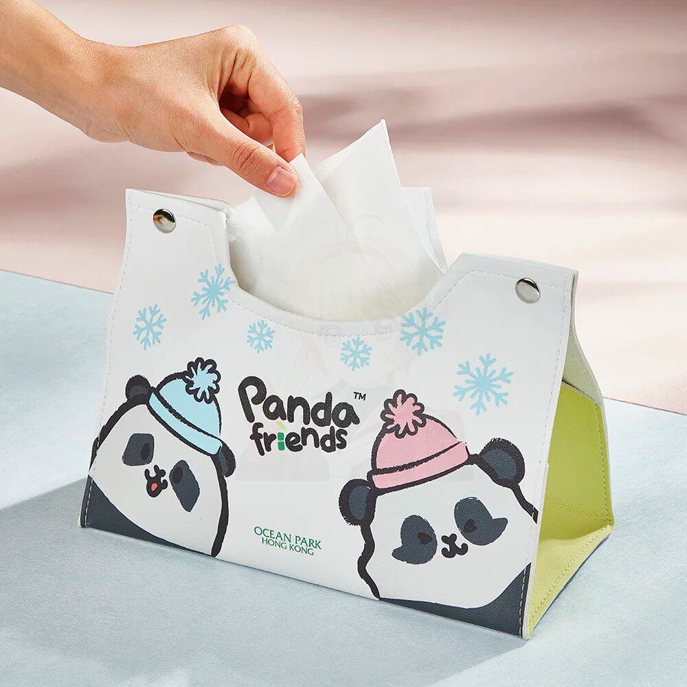 [香港海洋公园]Panda Friends 冬日系列- 纸巾套(可折叠)