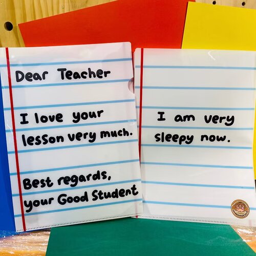 [香港海洋公园代购]快劳夹Dear Teacher胶文档夹Handmadeship