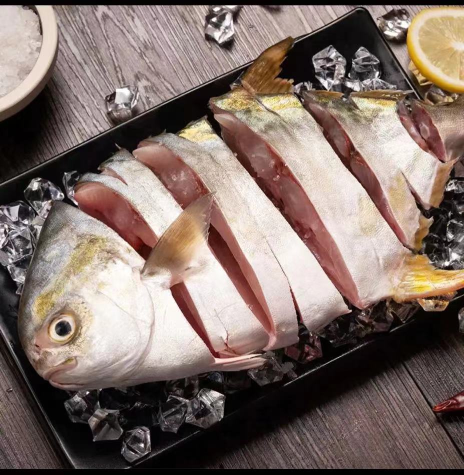 【顺丰发货】恒兴恒一夜埕冰鲜金鲳鱼海鱼淡晒湛江特产250g*5