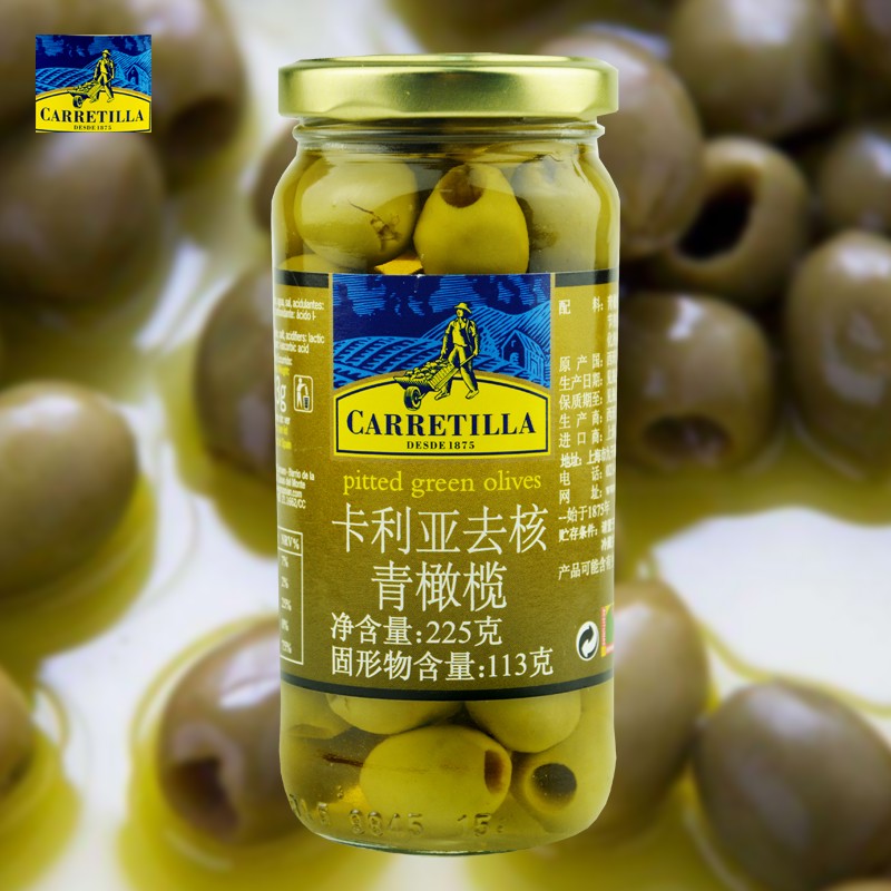 卡利亚225g沙拉凉菜西餐青橄榄图片
