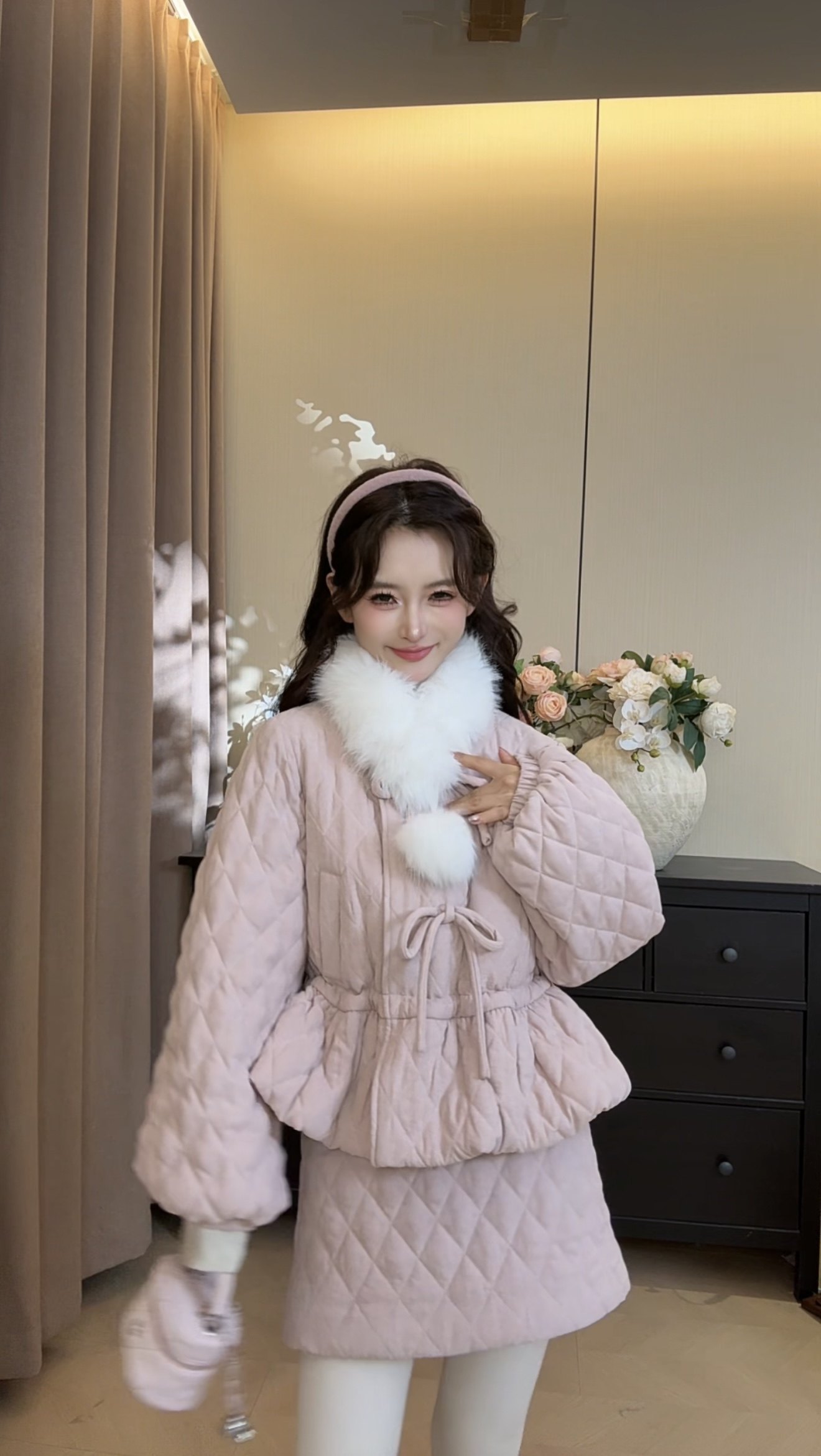 可可可欣【浪漫少女羽绒套装】女装洋气时尚休闲原创小众老钱风