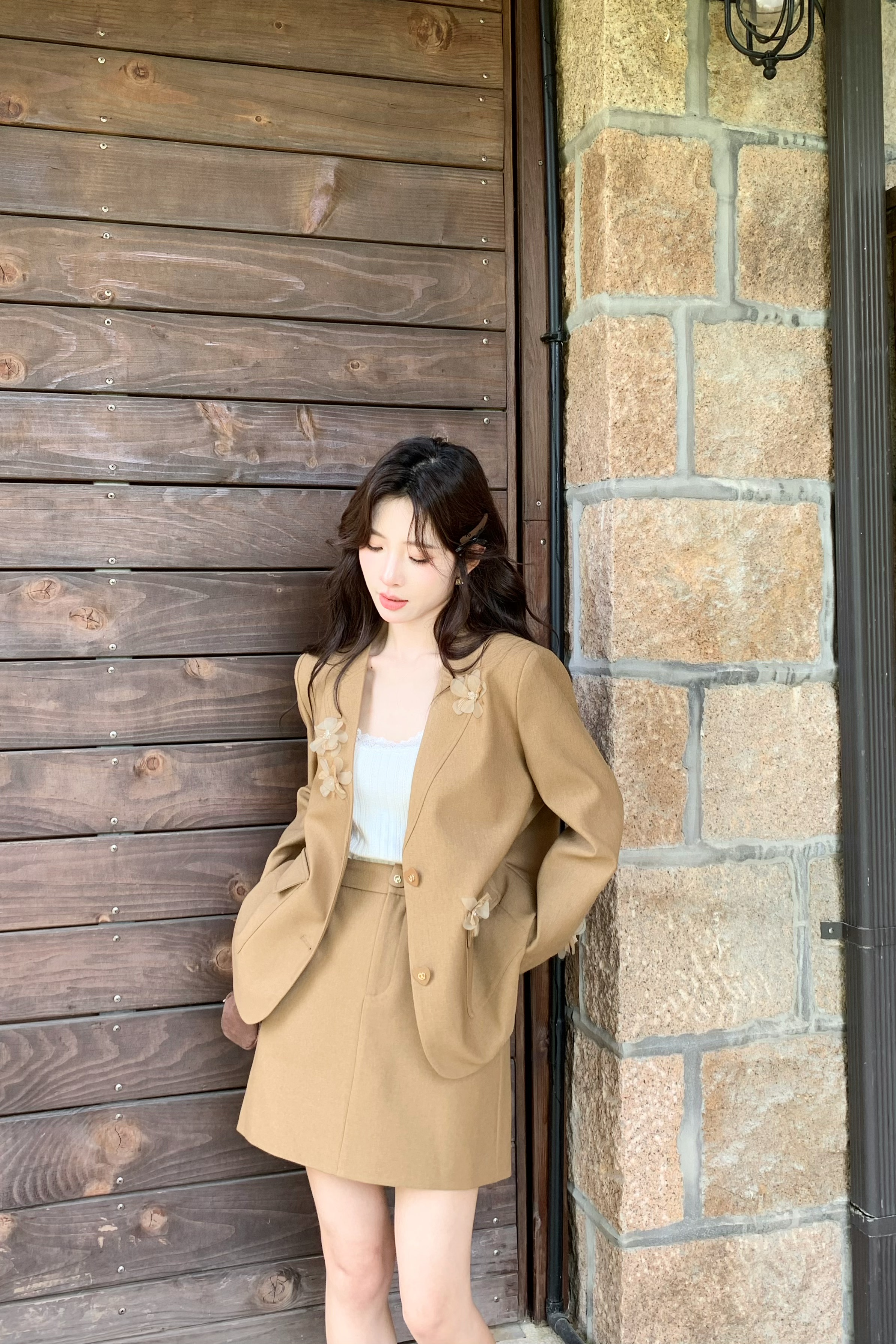 可可可欣【微风情书套装】品质女装洋气时尚休闲原创小众老钱风