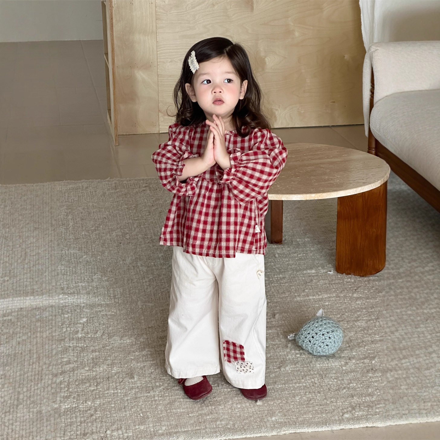 小宝宝衣服2025新款秋装儿童秋装韩版童装女童格子衬衫休闲裤