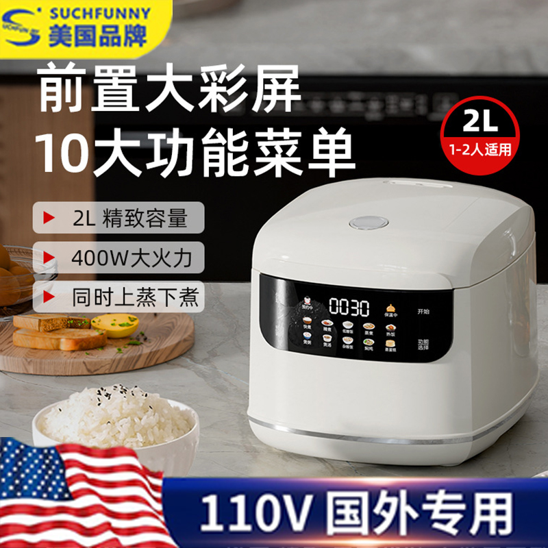 110V伏出口美规智能电饭煲家用快煮跨境多功能定时预约电饭锅