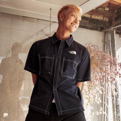 日本代购THE NORTH FACE/北面男女运动T恤短袖翻领户外日常休闲