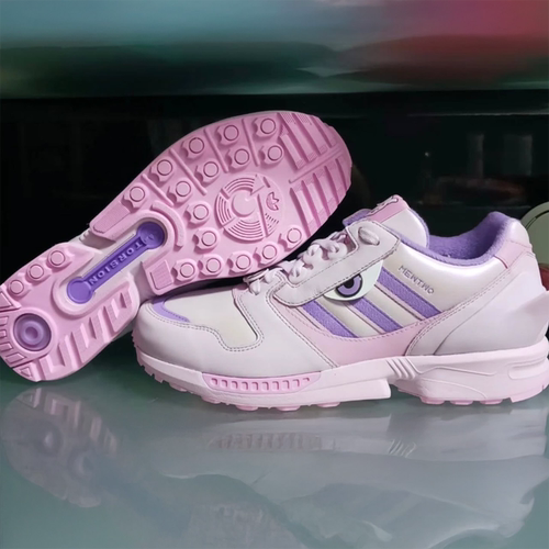 代购Pokémon X ADIDAS ZX 8000阿迪达斯宝可梦联名超梦配色跑鞋
