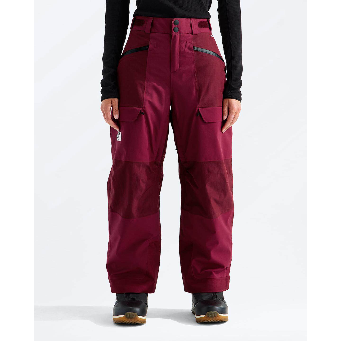 海外代购THE NORTH FACE/北面女士滑雪裤拼色工装口袋户外滑雪