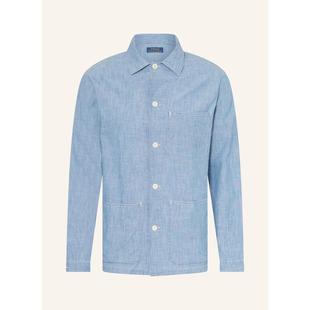 型温莎领胸袋暗扣侧袋牛仔衬衫 polo 舒适版 ralph lauren男装
