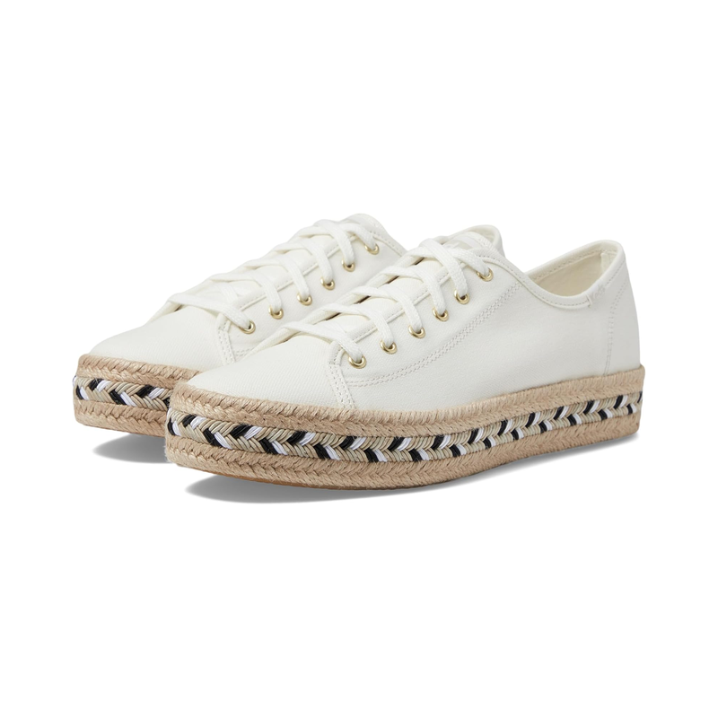 代购Keds女士帆布鞋透气内衬缓震鞋垫舒适穿着轻便设计白色,运动鞋new,板鞋,淘宝优惠券,粉丝福利购,淘宝优惠卷