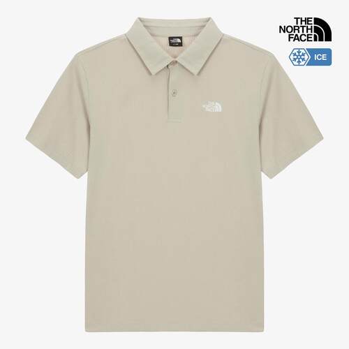 代购THE NORTH FACE北面男士POLO衫速干凉感轻盈舒适穿着浅色