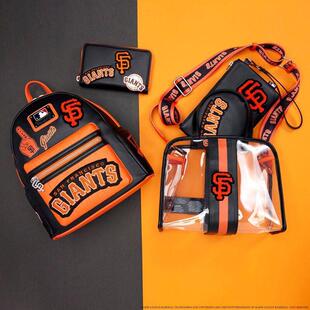 代购Loungefly X MLB联名款旧金山巨人队男女双肩背包可调节肩带