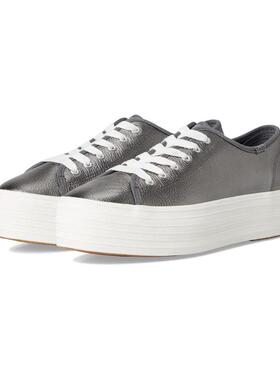 代购Keds女士运动板鞋透气内衬缓震鞋垫舒适脚感耐用鞋底灰色