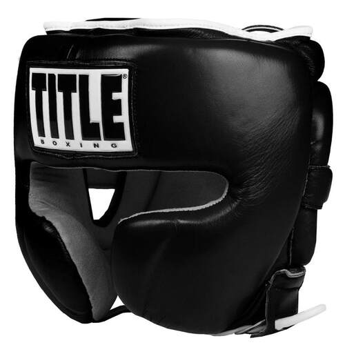 代购Title Boxing拳击头盔冲击防护贴合设计透气排汗可调节绑带