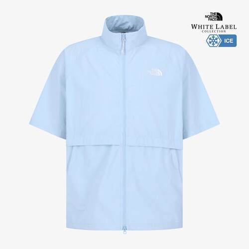 日本代购THE NORTH FACE/北面男女运动T恤透气轻薄短袖拉链
